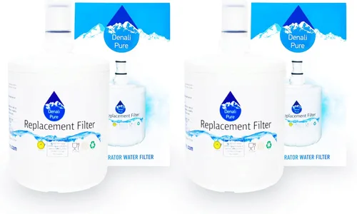 Paquete de 2 filtros de agua de repuesto para refrigerador KTRC22ELWH01, compatible con KitchenAid 8171413, 8171414 cartucho de filtro de agua para