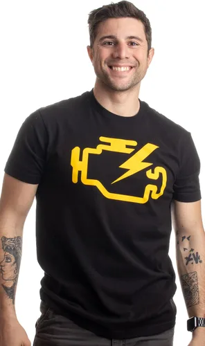 Miniatura 2 de Check Engine Light Funny Mechanic Macanic Machanic Car Clothing Men T-Shirt