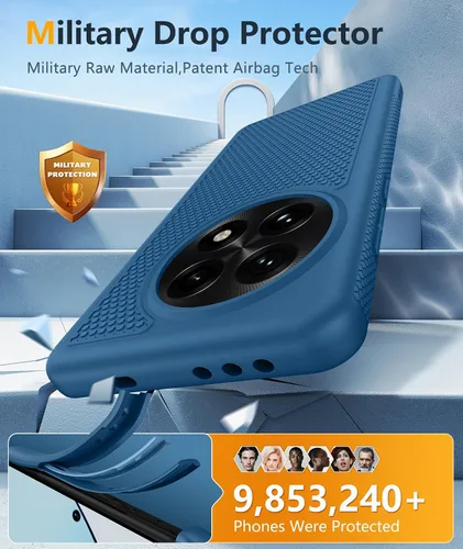 Miniatura 495 de FNTCASE Funda para iPhone 17 Pro: Fundas delgadas translúcidas de color azul claro compatibles con MagSafe, protección completa de la cámara