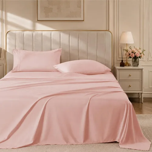 Miniatura 13 de ROSE&RISY Juego de sábanas tamaño individual color negro, juego de sábanas suaves de 3 piezas, transpirable y refrescante, incluye 1 sábana bajera