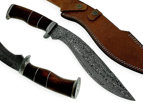 Miniatura 11 de Poshland Cuchillo de caza de hoja fija. Cuchillo resistente para durar mucho tiempo completamente hecho a mano con funda incluida, ha sido diseñado