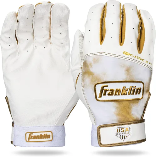 Miniatura 8 de Franklin Sports Classic X Guantes de bateo para lanzamiento rápido