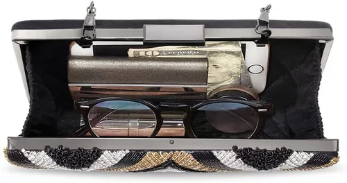 Miniatura 8 de Aheli Bolsos de mano indios para mujer, bolsos de noche hechos a mano para boda, fiesta nupcial