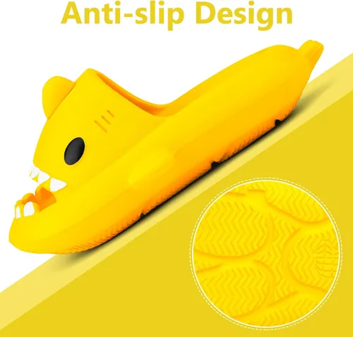 Miniatura 4 de Kids Shark Cloud Slides Toddler Boys Girls Shower Slippers Boys Girls Cute Cartoon Fish Flip Flops Beach Pool Home Sandals Quick Dry Non-Slip