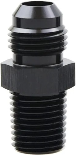 Miniatura 29 de Adaptador de tubo de manguera de combustible de aluminio recto 16AN acampanado a 3/4" NPT macho Unión de rosca negro