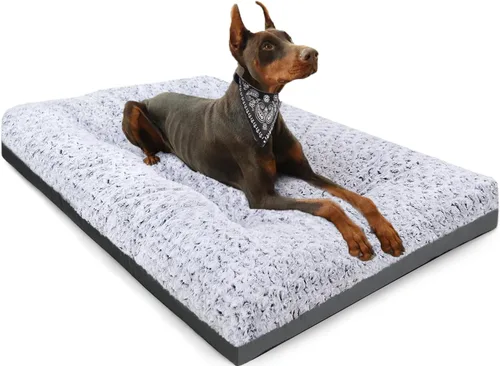 Miniatura 12 de POCBLUE Cama Extra Grande para Perro, Alfombrilla de Felpa XXL Lavable para Jaula/Cages, Cama Antideslizante para Mascotas para Uso
