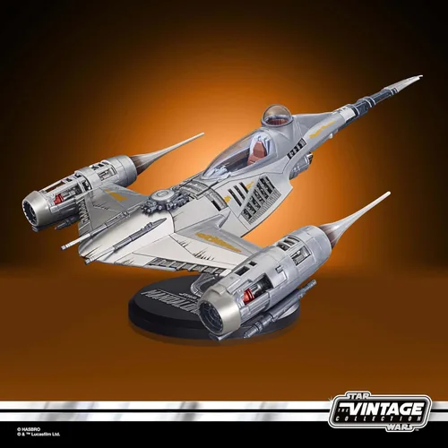Miniatura 8 de Star Wars The Vintage Collection The Mandalorian's N-1 Starfighter, The Mandalorian - Vehículo y figuras de acción de 3.75 pulgadas, para edades