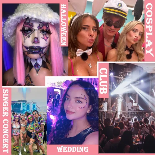 Miniatura 6 de Gel con purpurina para el cuerpo y la cara: Accesorios para conciertos de cantantes, disco, festival, rave, maquillaje con purpurina facial, 150 ml
