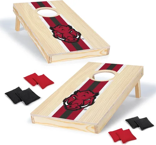 Miniatura 21 de Wild Sports College - Juego de cornhole de madera maciza de 1 x 2 pies con impresión directa HD gráficos del equipo, tamaño de viaje