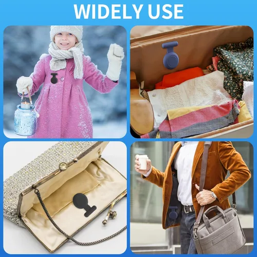 Miniatura 6 de Soporte impermeable compatible con AirTag para niños (paquete de 2), funda oculta con alfiler, clip de rastreador GPS compatible con Apple Air Tag