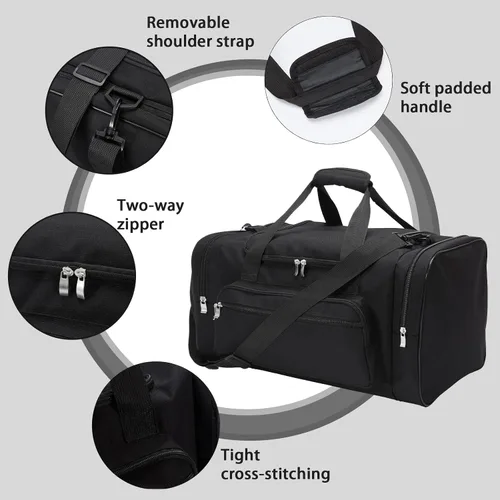 Miniatura 4 de Sports Duffel Bag 20 inch for Travel Gym Black