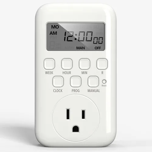 Miniatura 10 de BN-LINK Temporizador de enchufe digital con ciclo de repetición por intervalos para interiores, temporizador de enchufe programable de 24 horas