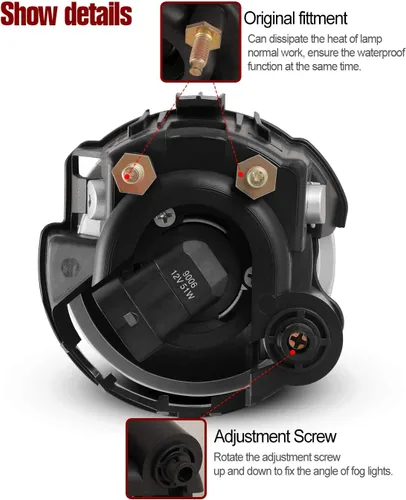 Miniatura 5 de Faros antiniebla para Subaru Forester 2009-2013/2008-2010 Subaru Impreza WRX STI Conjunto de luz antiniebla 2 piezas OEM lámparas antiniebla