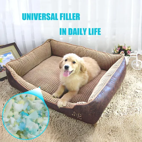 Miniatura 6 de BOXIN Relleno de espuma viscoelástica triturada de 5 libras para relleno de puf, espuma de relleno de almohada suave y conveniente para cojín
