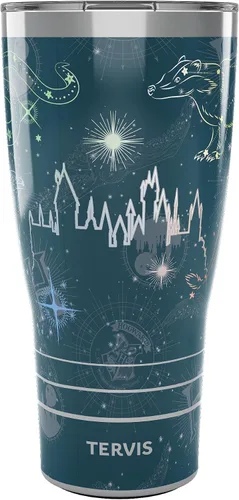 Tervis Traveler - Vaso aislado de triple pared de Harry Potter Marauder's Constellation mantiene las bebidas frías y calientes, 30 onzas, acero