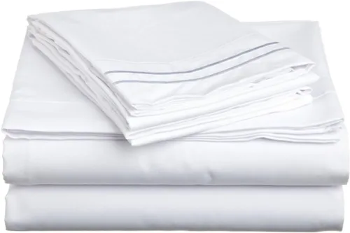 Elegance Linen - Juego de sábanas de lujo ultrasuave de 4 piezas de calidad egipcia de 1200 hilos, bolsillo profundo de hasta 16 pulgadas,