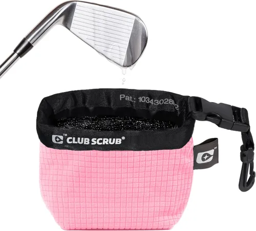Miniatura 18 de Club Scrub Bolsa de limpieza para palos de golf y pelotas de golf, forro impermeable con tecnología de cara limpia, clip desmontable, lavable a Negro