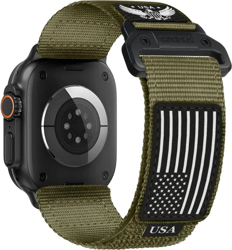 Miniatura 11 de Correa de nylon resistente para Apple Watch para hombres y mujeres de 42 mm, 41 mm, 40 mm, 38 mm, correas de iWatch para hombre, correa deportiva