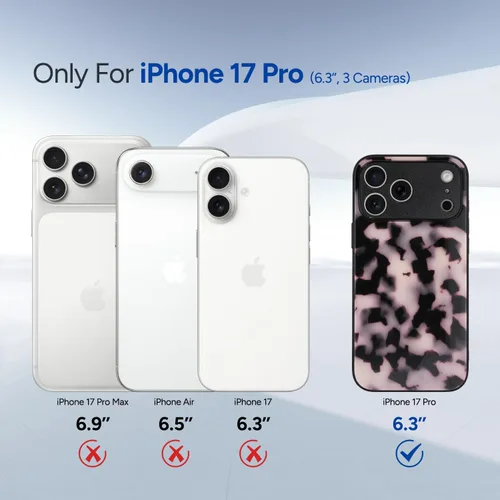 Miniatura 2 de Funda para iPhone 17 Pro, [Compatible con Magsafe] [Protección Completa de la Cámara], Cubierta Protectora Antichoque de Tortuga para Mujeres, Funda