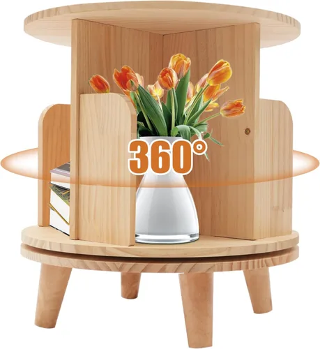 Estantería giratoria de 1 nivel con 360 niveles para almacenamiento de pie para niños, organizador multifuncional, estantería giratoria, estantería