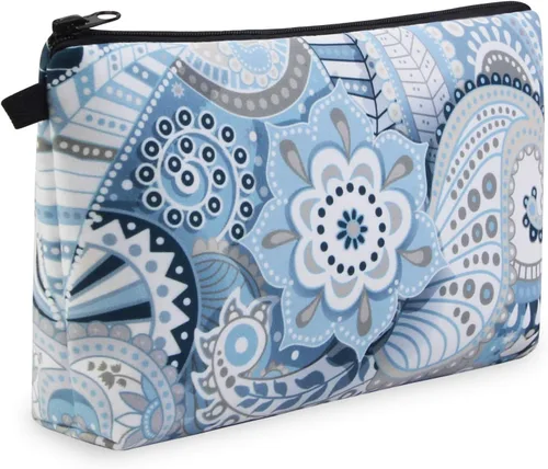 Miniatura 10 de MAGEFY 5 piezas Bolsa de maquillaje grande Estuche de maquillaje pequeño Bolso de maquillaje para bolso Bolso cosmético de viaje para mujer