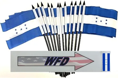 Miniatura 5 de World Flags Direct Banderas en miniatura de poliéster de Afganistán, paquete de 12, decoración de mesa de fiesta, desfiles, 4 x 6 pulgadas, verde