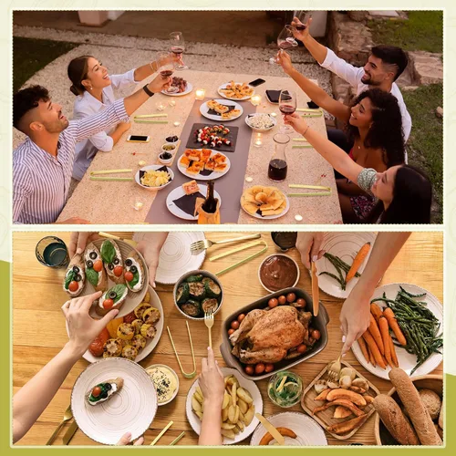 Miniatura 6 de Chengu 240 pinzas de bambú desechables pequeñas de madera para tostadora, utensilios de cocina para catering, buffet, aperitivo, boda, fiesta