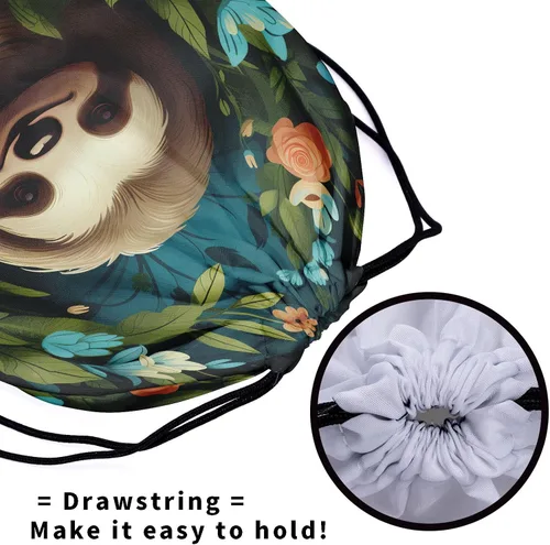Miniatura 75 de Bolsa de agarre de gimnasia de piel de animal, bolsa de gimnasia con cordón ajustable, bolsa de cuerda para fauna silvestre, Mariposas Galaxy