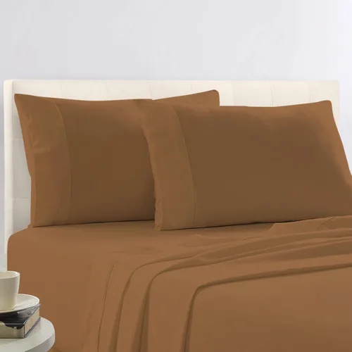 Miniatura 77 de Pizuna Juego de 2 fundas de almohada de 100 % algodón puro, tamaño estándar, color blanco, lujosas fundas de almohada de 400 hilos de satén