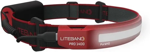 Miniatura 8 de Liteband PRO - Linterna frontal personal ajustable de haz ancho serie 1000, iluminación de 210°, funciona con pilas, se adapta a cascos y cascos
