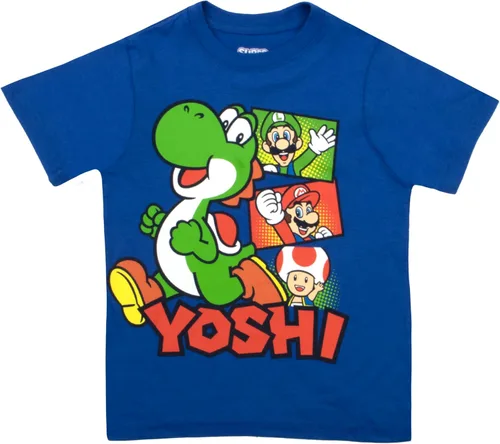 Miniatura 4 de Nintendo Super Mario Bros Camisetas de manga corta con gráficos de Mario Kart Friends para niños paquete de 2