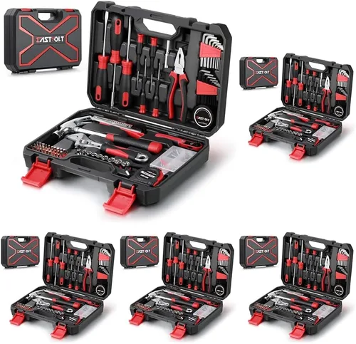 Miniatura 9 de Eastvolt EVHT12801 - Juego de herramientas de reparación del hogar de 128 piezas, juego de herramientas manuales para el hogar general con caja