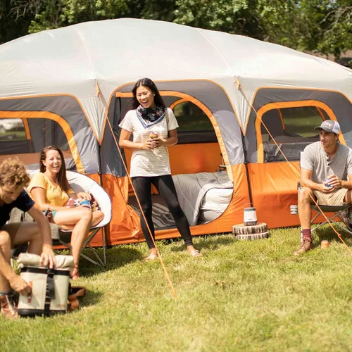 Miniatura 3 de CORE Tienda de campaña para camping familiar 10 personas/11 personas/12 personas grandes para múltiples habitaciones, tiendas de campaña
