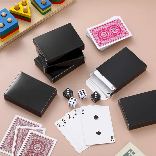 Miniatura 4 de Jexine Caja de cartas de 50 piezas, cajas de baraja vacías para jugar, tarjetero para organizar a granel, caja de juego de mesa de almacenamiento