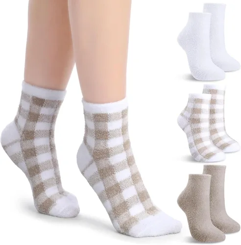 Miniatura 14 de Tarpop 3 pares de calcetines de aloe para mujer, calcetines de spa hidratantes para el día de San Valentín, para pies secos y agrietados, gel