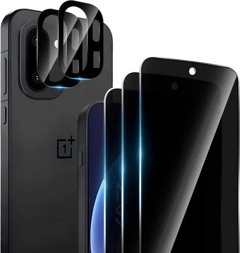 Miniatura 8 de Paquete de 3+2 protectores de pantalla de privacidad para Oneplus 15 con protector de cámara, vidrio templado de cubierta completa, antiespías