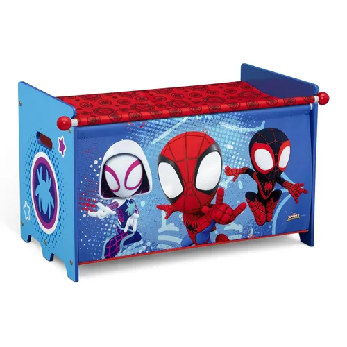 Miniatura 5 de Delta Children Marvel Spidey y sus sorprendentes amigos Juego de 3 piezas para cuarto de juegos infantil – Incluye mesa, silla y caja de juguetes