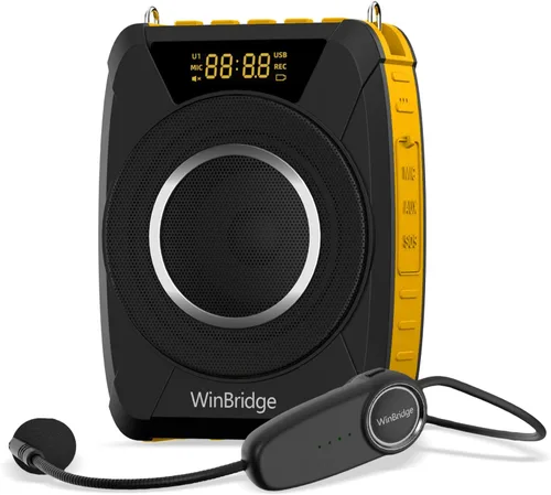 Miniatura 10 de Amplificador de voz Bluetooth 5.0 con micrófono inalámbrico, micrófono personal impermeable, amplificador de voz inalámbrico, megáfono portátil