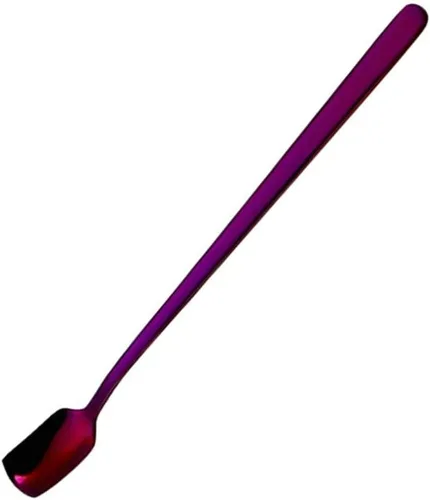 Miniatura 13 de COMIART - Cucharas de té helado de mango largo para mezclar, 6.7 pulgadas, cabeza cuadrada, cucharaditas de café, cucharas de cóctel, ideal para uso