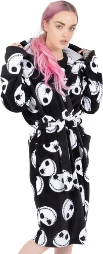 Miniatura 2 de Disney The Nightmare Before Christmas - Bata de baño para mujer, color negro