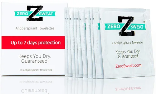 Miniatura 5 de ZeroSweat Desodorante de toallitas antitranspirantes Tratamiento de hiperhidrosis de fuerza clínica - Reduce el sudor de las axilas - 20 toallitas