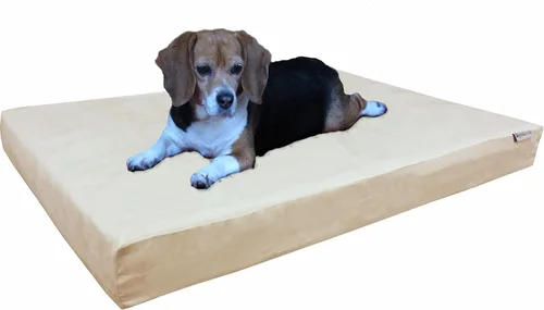 Miniatura 11 de Dogbed4less Cama ortopédica para mascotas con espuma viscoelástica para mascotas medianas y grandes, forro impermeable, funda lavable de microgamuza