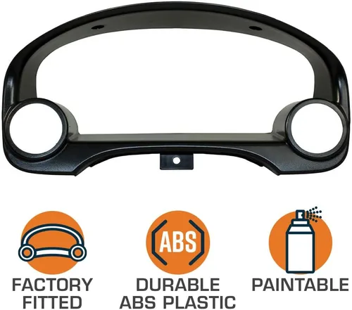 Miniatura 3 de GlowShift Pod de medidor de automóvil de doble grupo negro compatible con Honda Civic 1996 1997 1998 1999 2000 - Plástico ABS duradero - Monta (2)