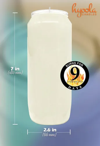 Miniatura 3 de Hyoola - Velas de oración de 9 días de 7 pulgadas de alto, velas de pilar para uso religioso, conmemorativo, decoración de fiesta, vigilia