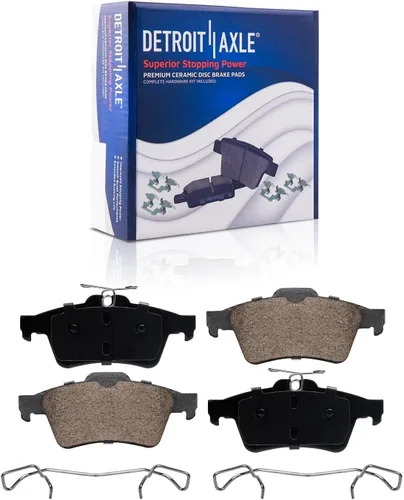 Miniatura 4 de Detroit Axle - Kit de freno trasero para Chevy Cobalt 2008 2009 2010 [modelos SS con paquete de freno Brembo] Rotores de freno perforados