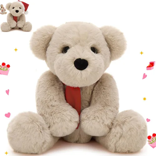 Miniatura 11 de MorisMos Oso de Peluche Relleno, Pequeño Oso de Peluche de 14'' Juguete de Peluche Regalo para Niño Niña Bebé Adolescente Adulto, Tierno Juguete
