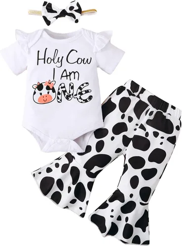 Miniatura 36 de Traje de primer cumpleaños para niña - Holy Cow I'm One