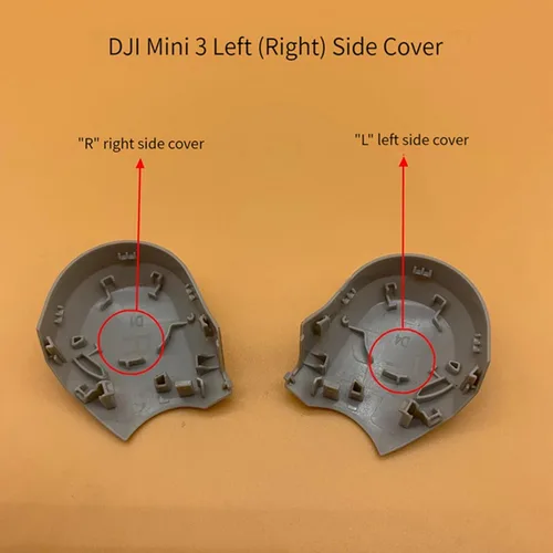 Miniatura 2 de Mini 3 Cuerpo Shell Cubierta izquierda derecha cubierta para DJI Mini 3 Drone Side Shell Reparación Piezas de repuesto (carcasa derecha)