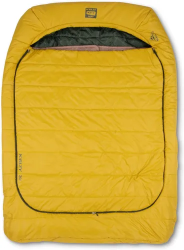 Kelty Tru.Comfort - Saco de dormir de doble ancho de 20 grados – Saco de dormir sintético para dos personas para parejas y camping familiar