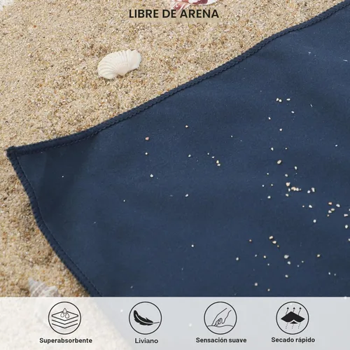 Miniatura 5 de Toalla de microfibra Rainleaf perfecta para viajes y gimnasio y camping. Secado rápido - Super absorbente - Ultra compacta - Liviana. Adecuada